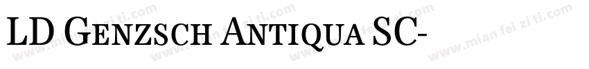 LD Genzsch Antiqua SC字体转换